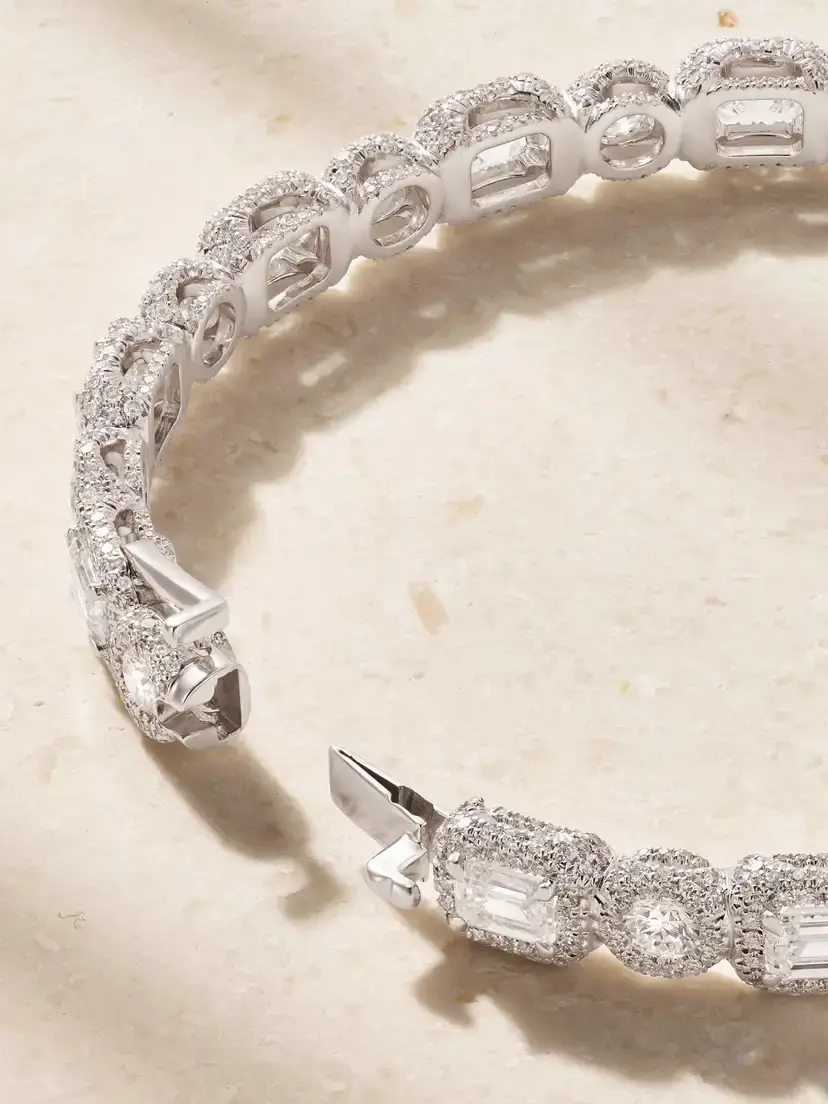 David Morris Carousel 18-karat White Gold Diamond Bracelet | Thumbnail 3 David Morris Carousel 18-karat White Gold Diamond Bracelet | Thumbnail 3