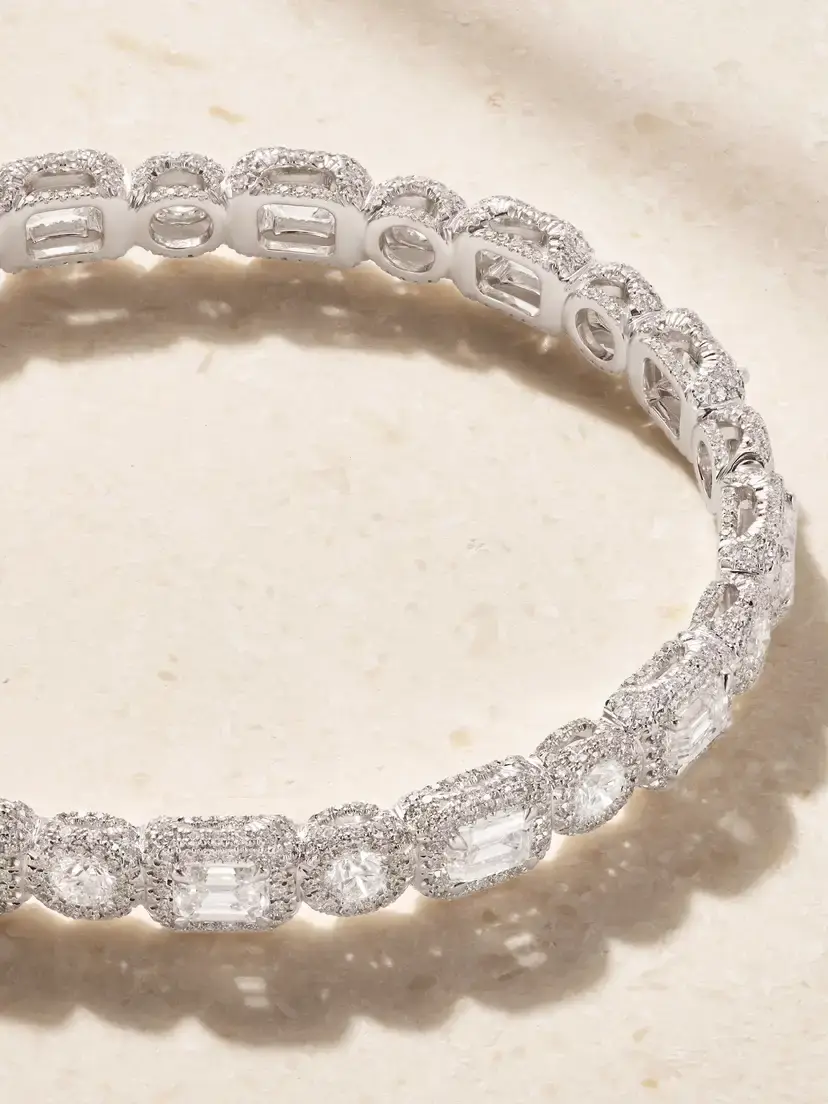 David Morris Carousel 18-karat White Gold Diamond Bracelet | Thumbnail 4 David Morris Carousel 18-karat White Gold Diamond Bracelet | Thumbnail 4