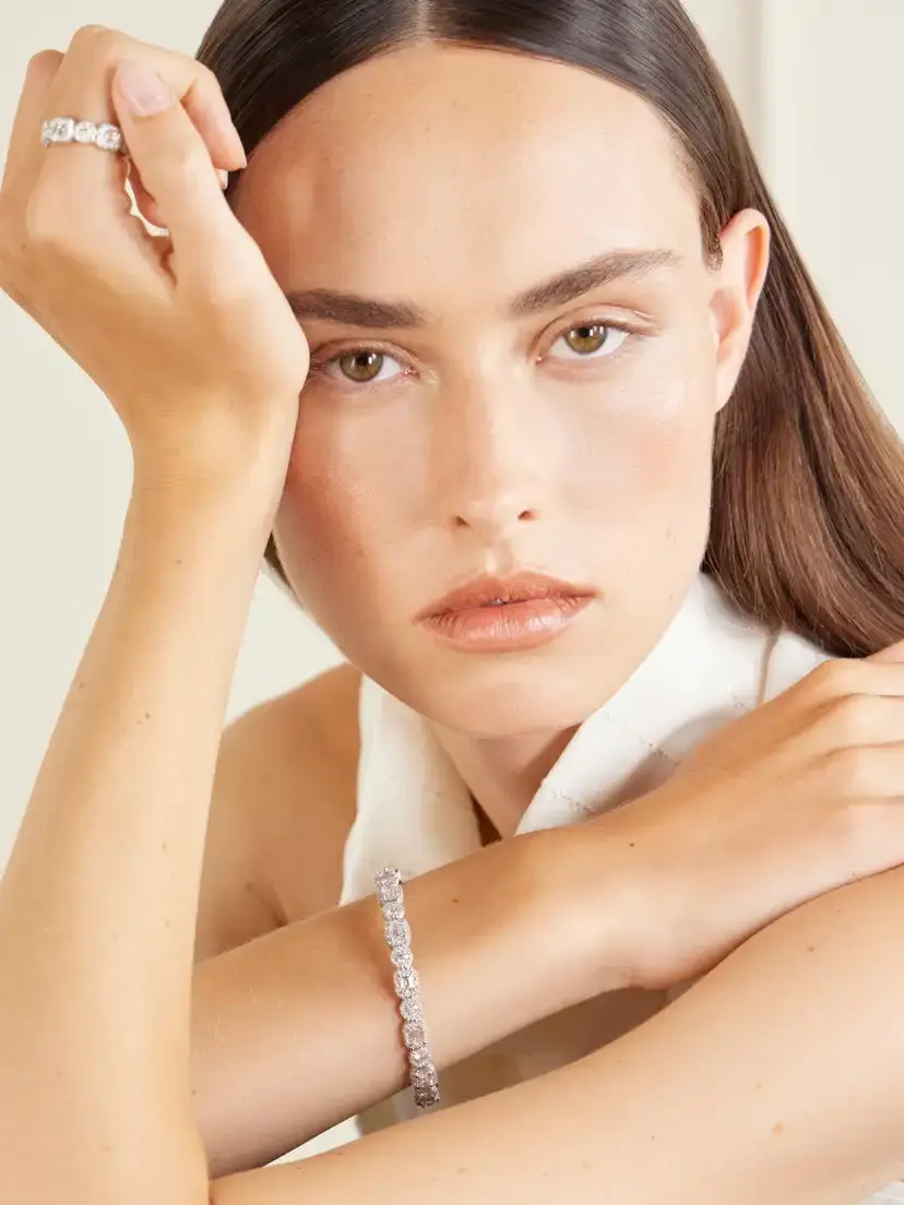 David Morris Carousel 18-karat White Gold Diamond Bracelet | Thumbnail 5 David Morris Carousel 18-karat White Gold Diamond Bracelet | Thumbnail 5