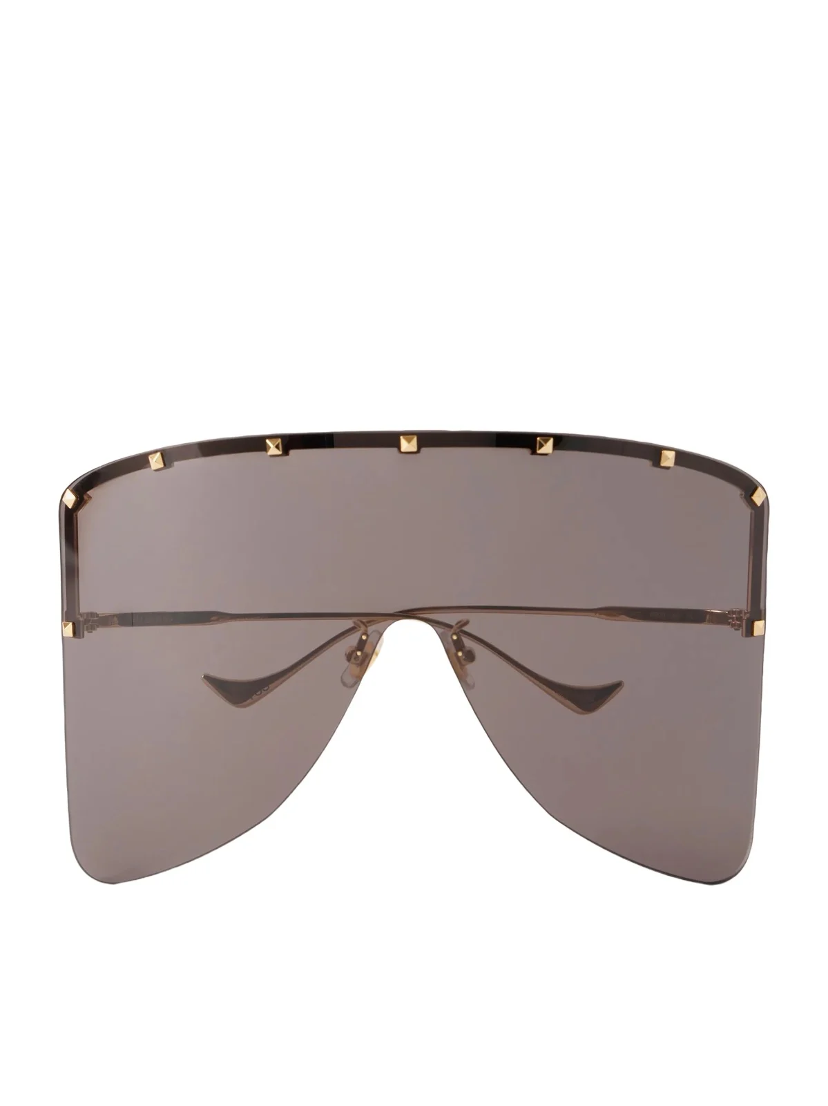 Valentino Eyewear Studded D-frame Gold-tone Sunglasses