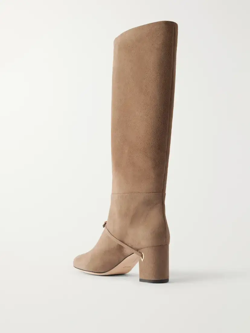 Jennifer Chamandi Sami 65 Buckle-detailed Suede Knee Boots | Thumbnail 3 Jennifer Chamandi Sami 65 Buckle-detailed Suede Knee Boots | Thumbnail 3