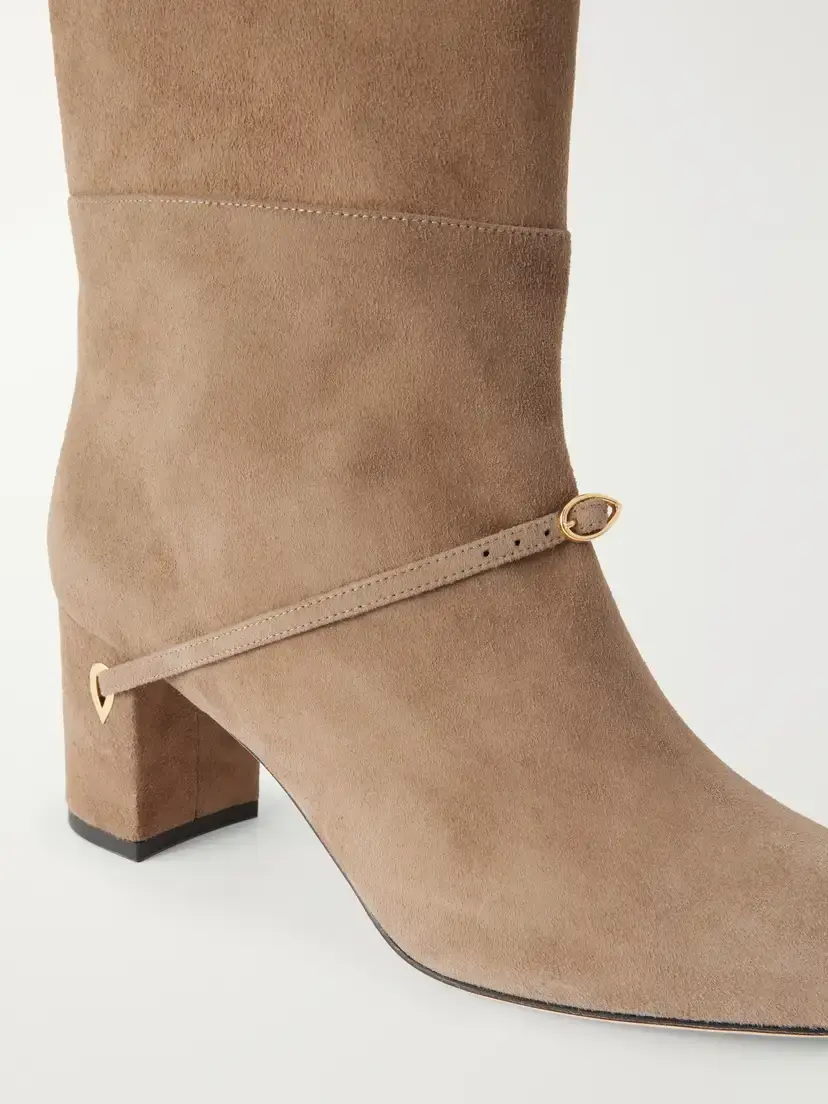 Jennifer Chamandi Sami 65 Buckle-detailed Suede Knee Boots | Thumbnail 5 Jennifer Chamandi Sami 65 Buckle-detailed Suede Knee Boots | Thumbnail 5