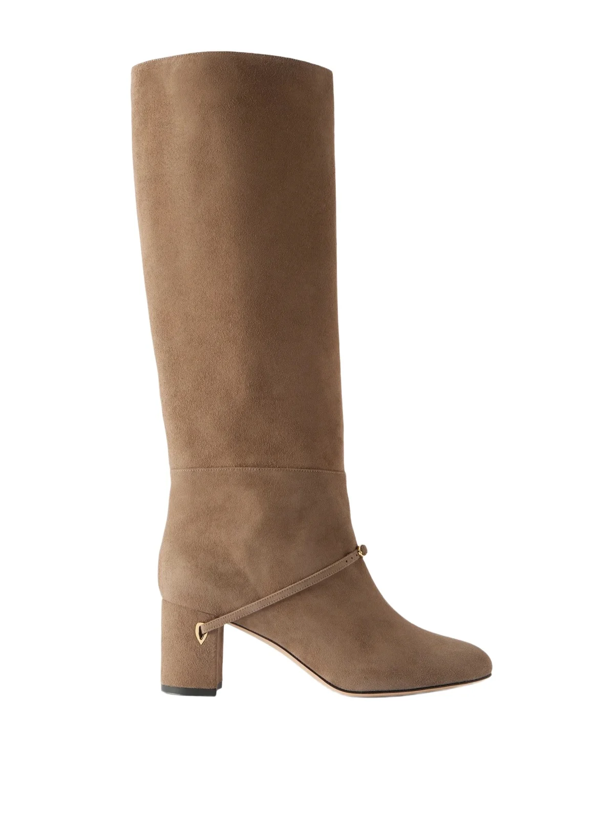 Jennifer Chamandi Sami 65 Buckle-detailed Suede Knee Boots