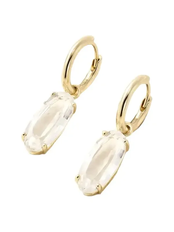 By Pariah Ellipse 14-karat Recycled Gold Topaz Earrings