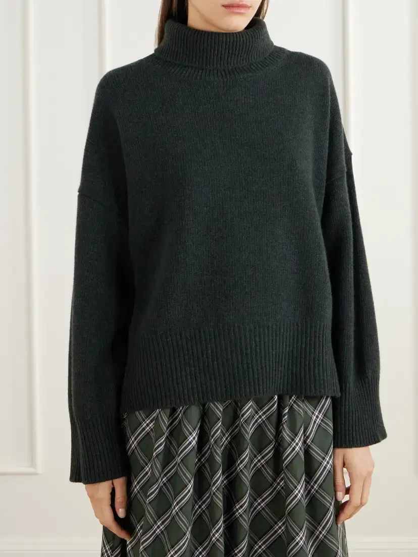 SKALL Silene Rib-trimmed Wool Turtleneck Sweater | Thumbnail 3 SKALL Silene Rib-trimmed Wool Turtleneck Sweater | Thumbnail 3