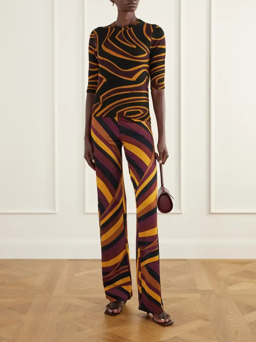 PUCCI Printed Open-back Wool-blend Sweater | Thumbnail 2