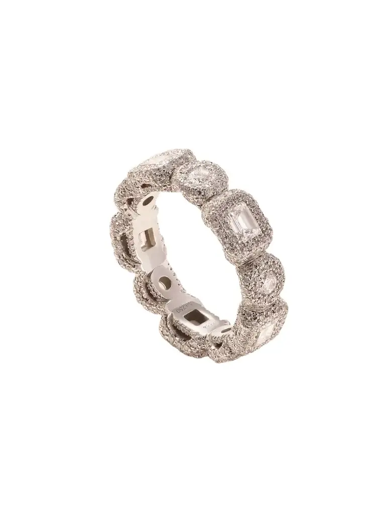 David Morris Eternity 18-karat White Gold Diamond Ring