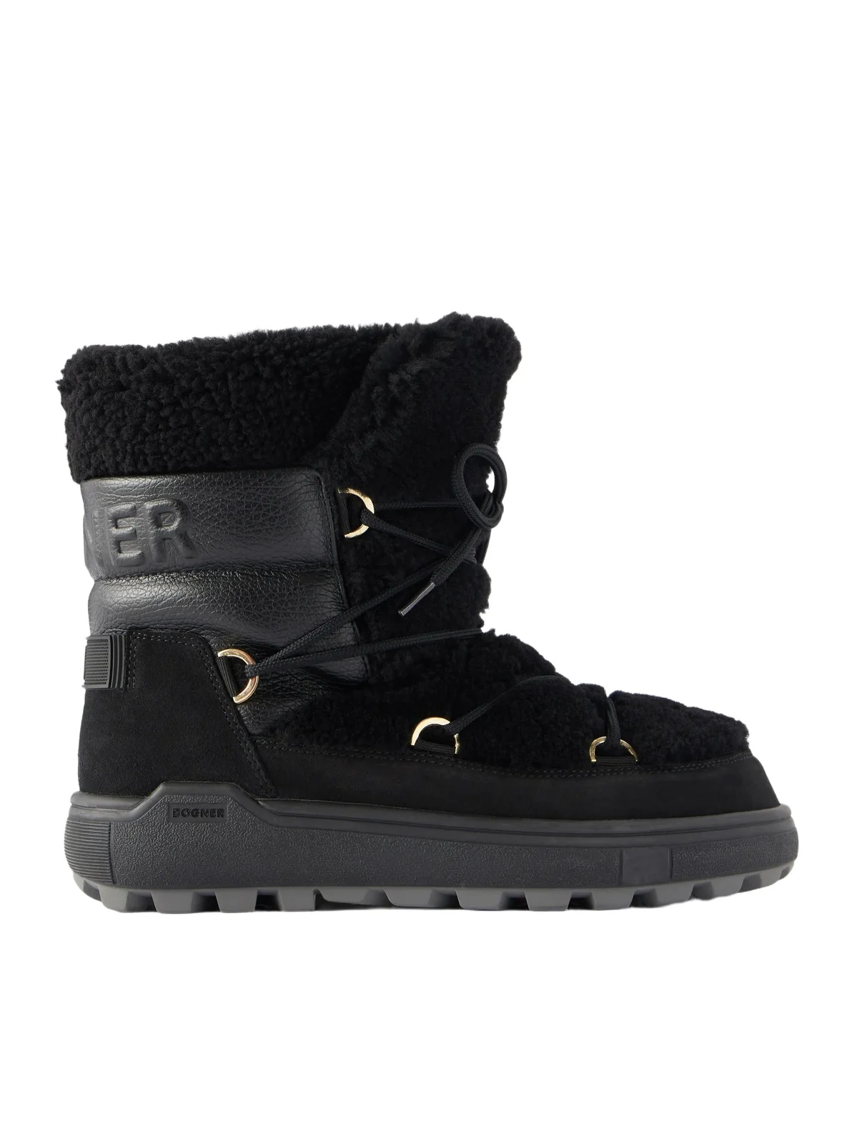 Chamonix S 10 C Leather And Suede-trimmed Shearling Snow Boots Chamonix S 10 C Leather And Suede-trimmed Shearling Snow Boots