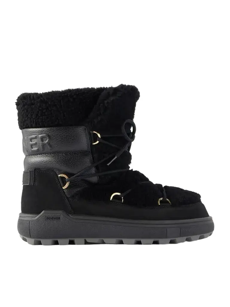Chamonix S 10 C Leather And Suede-trimmed Shearling Snow Boots Chamonix S 10 C Leather And Suede-trimmed Shearling Snow Boots