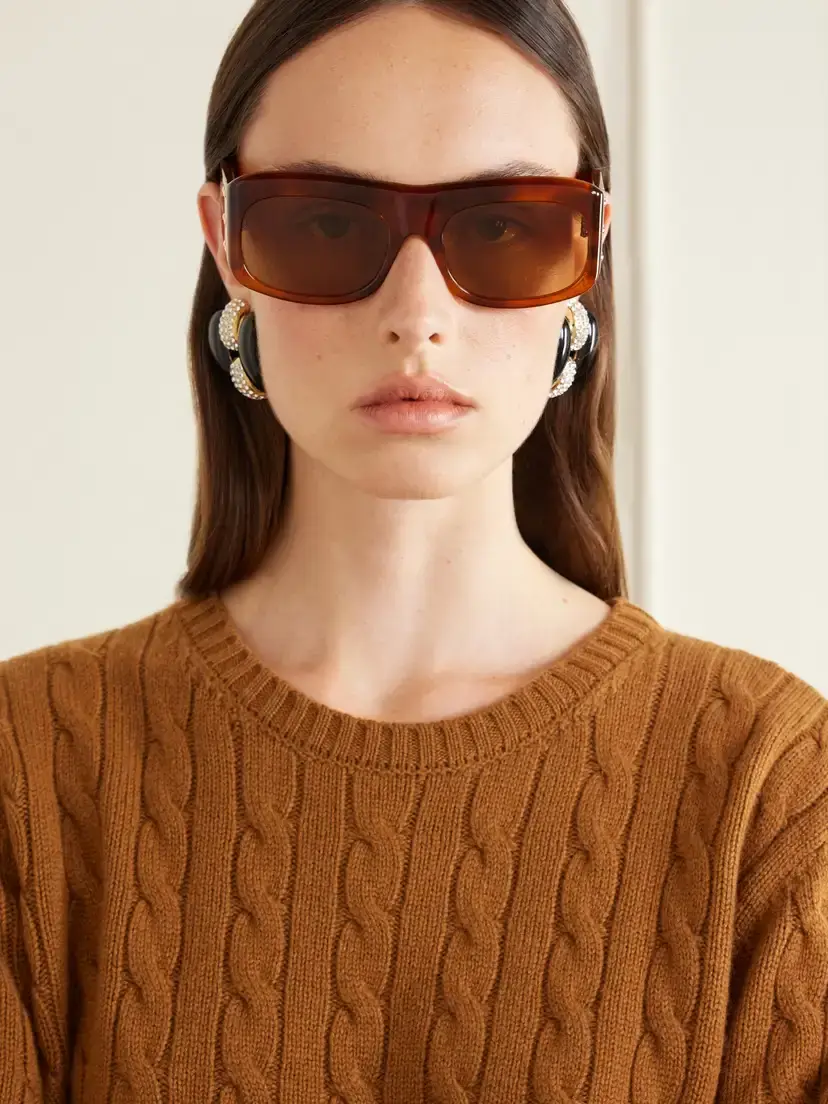 Valentino Eyewear Square-frame Recycled-acetate Sunglasses | Thumbnail 2 Valentino Eyewear Square-frame Recycled-acetate Sunglasses | Thumbnail 2