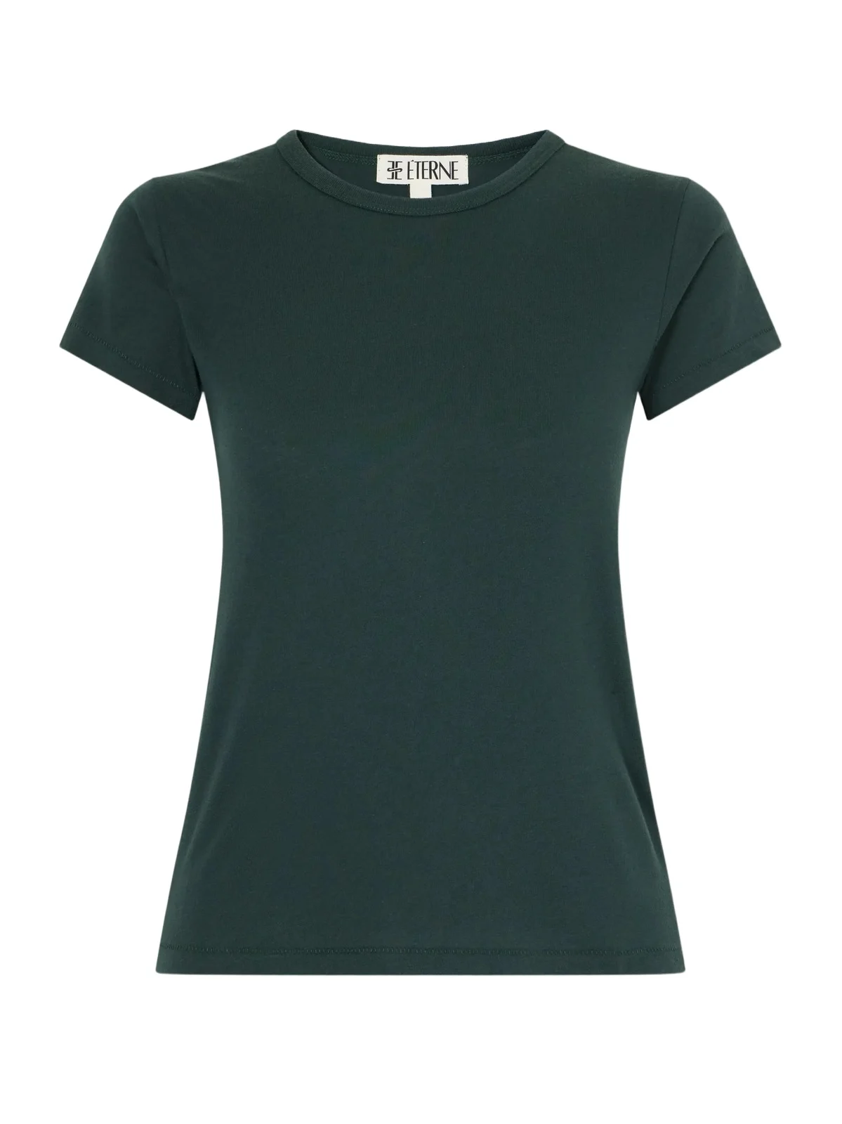 ÉTERNE Short Sleeve Baby Tee Cotton And Modal-blend Jersey T-shirt