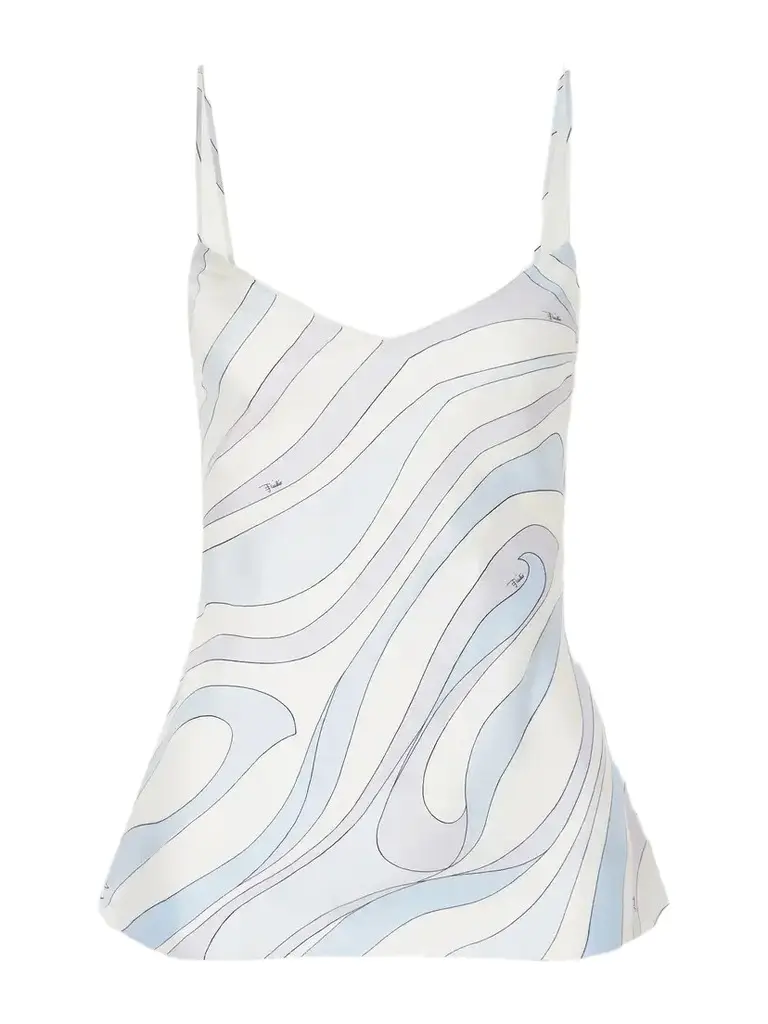 PUCCI Printed Silk-twill Cami