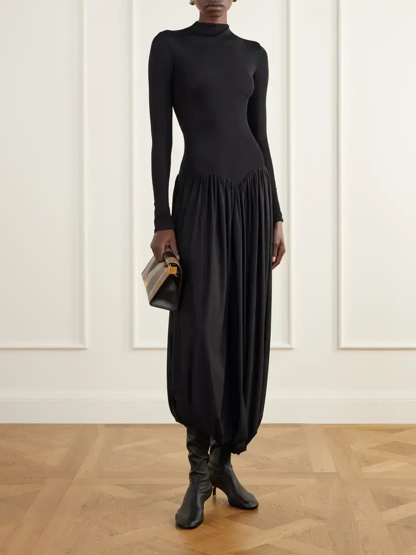 Jacquemus Le Sac Ronde Carré Two-tone Paneled Snake-effect And Leather Clutch - Multi | Thumbnail 3