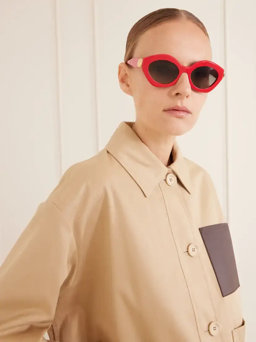 Loewe Coil Cat-eye Acetate Sunglasses | Thumbnail 2 Loewe Coil Cat-eye Acetate Sunglasses | Thumbnail 2