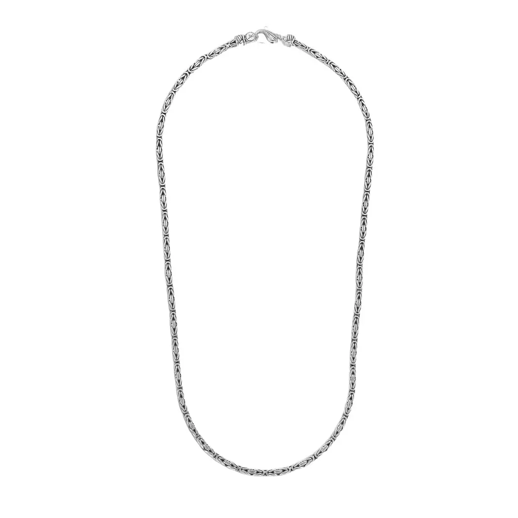 JAI JAI Sterling Silver Byzantine Men's Necklace JJH1034MN - by The Solist