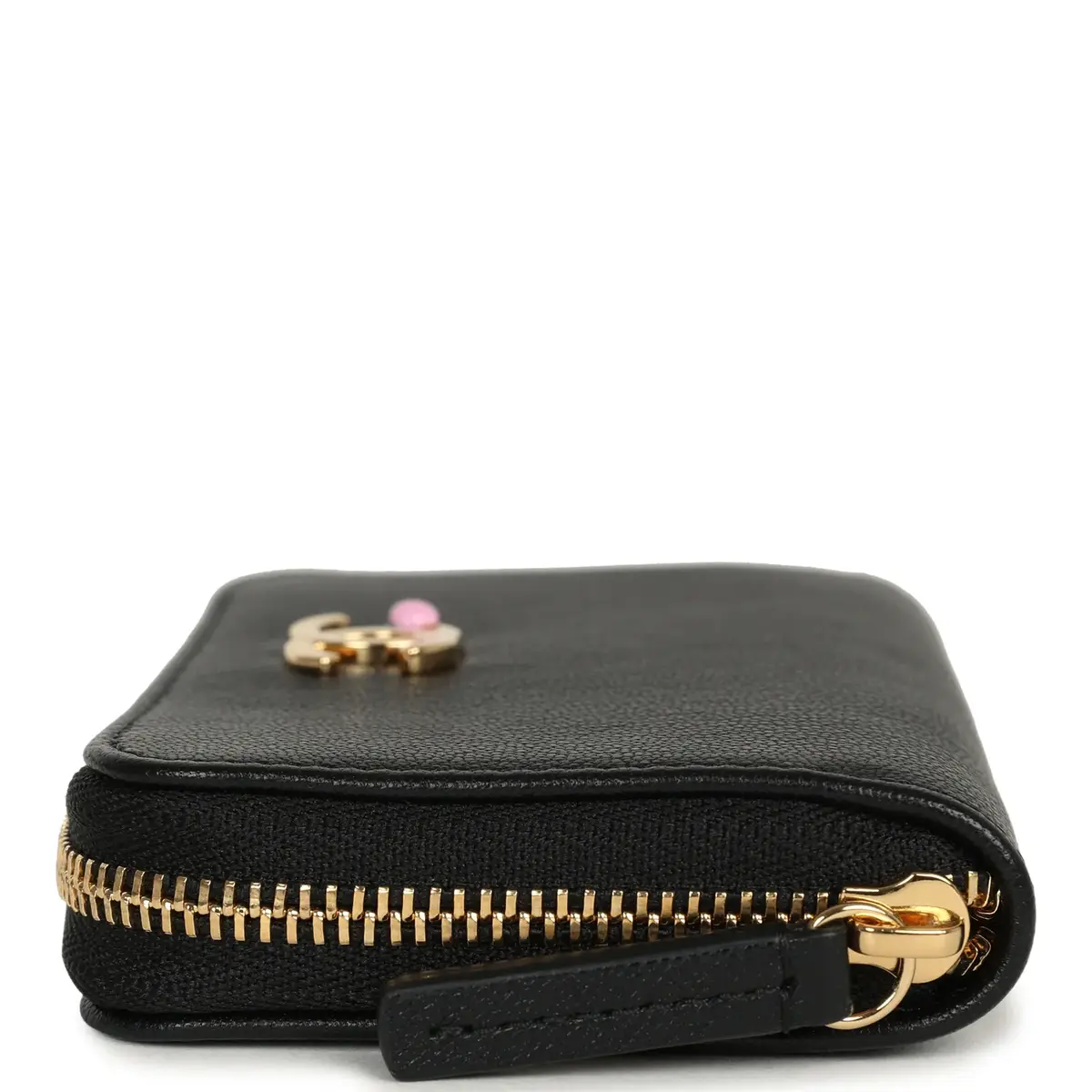 Chanel Chanel "Lucky Park" Coin Wallet Black Goatskin Gold Hardware | Thumbnail 5