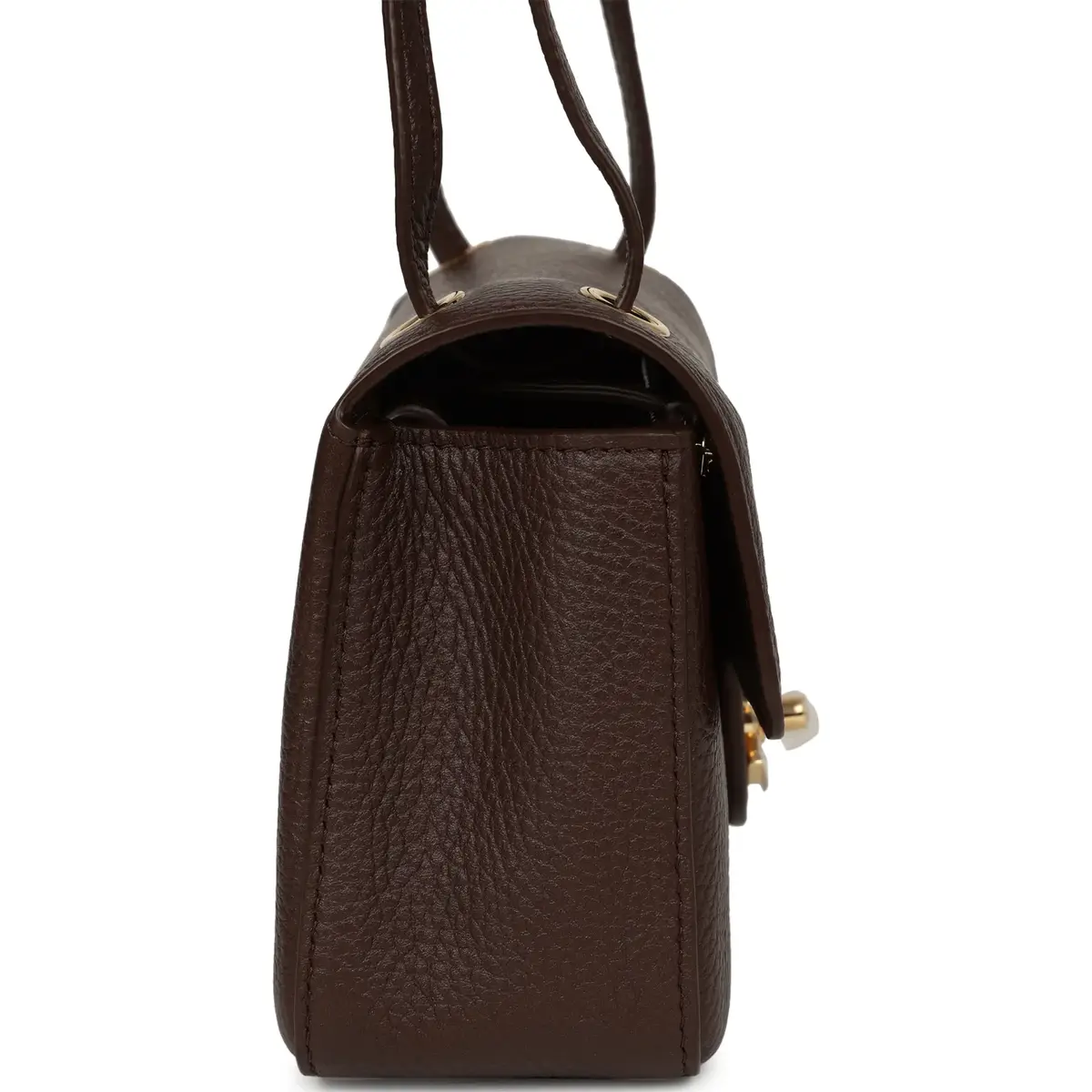 Chanel Chanel Mini "Souplissimo" Flap Bag Dark Brown Grained Calfskin Gold Hardware | Thumbnail 3 Chanel Chanel Mini "Souplissimo" Flap Bag Dark Brown Grained Calfskin Gold Hardware | Thumbnail 3