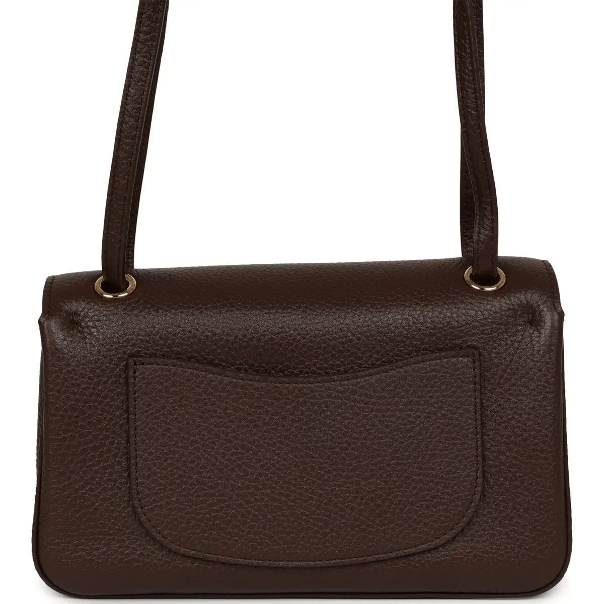 Chanel Chanel Mini "Souplissimo" Flap Bag Dark Brown Grained Calfskin Gold Hardware | Thumbnail 4 Chanel Chanel Mini "Souplissimo" Flap Bag Dark Brown Grained Calfskin Gold Hardware | Thumbnail 4