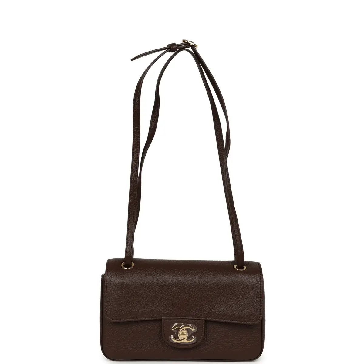 Chanel Chanel Mini "Souplissimo" Flap Bag Dark Brown Grained Calfskin Gold Hardware | Thumbnail 7 Chanel Chanel Mini "Souplissimo" Flap Bag Dark Brown Grained Calfskin Gold Hardware | Thumbnail 7