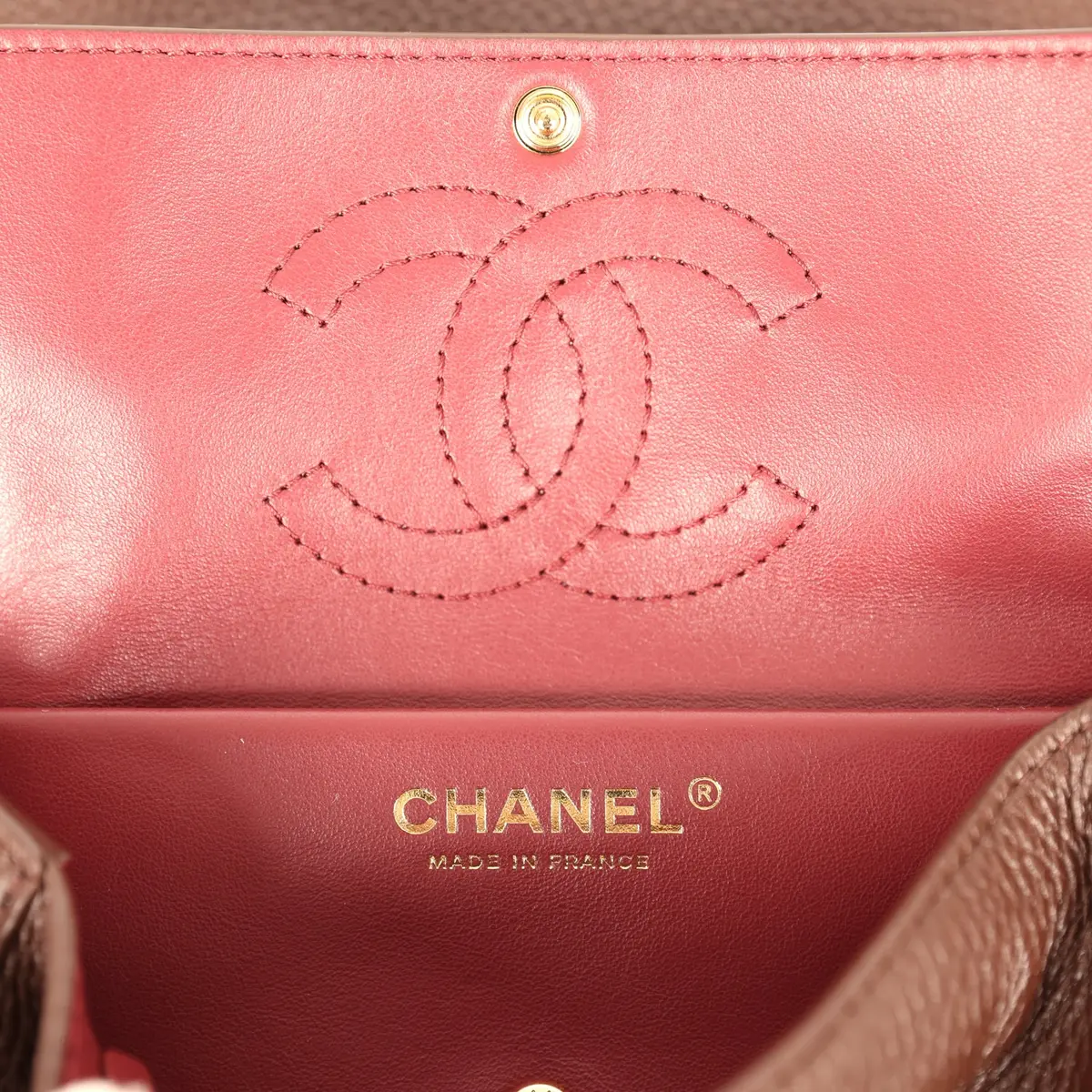 Chanel Chanel Mini "Souplissimo" Flap Bag Dark Brown Grained Calfskin Gold Hardware | Thumbnail 10 Chanel Chanel Mini "Souplissimo" Flap Bag Dark Brown Grained Calfskin Gold Hardware | Thumbnail 10