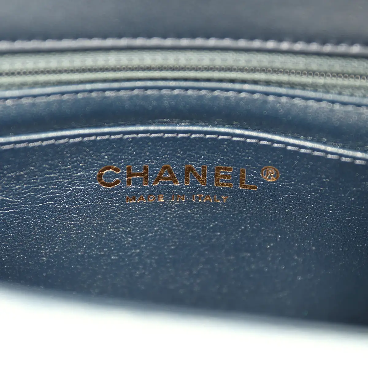Chanel Chanel Mini Rectangular Flap Bag Blue Ombre Denim Brushed Gold Hardware | Thumbnail 9 Chanel Chanel Mini Rectangular Flap Bag Blue Ombre Denim Brushed Gold Hardware | Thumbnail 9