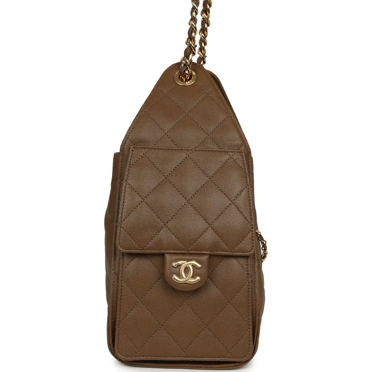 Chanel Chanel Small 25 Hobo Bag Brown Shiny Caviar Gold Hardware | Thumbnail 3 Chanel Chanel Small 25 Hobo Bag Brown Shiny Caviar Gold Hardware | Thumbnail 3