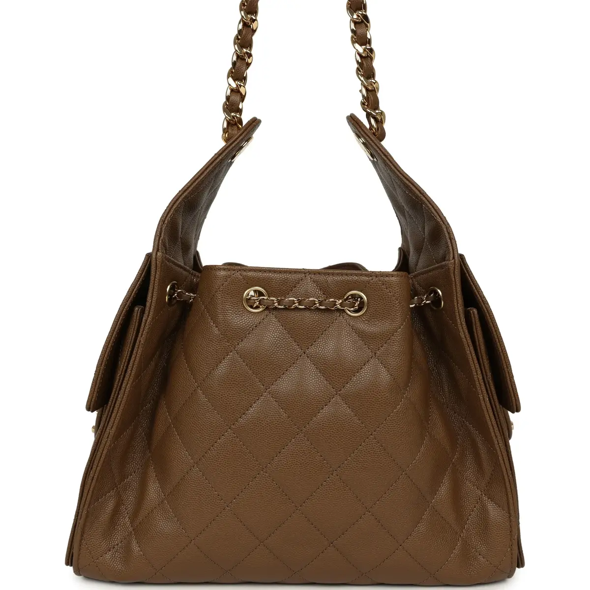 Chanel Chanel Small 25 Hobo Bag Brown Shiny Caviar Gold Hardware | Thumbnail 4 Chanel Chanel Small 25 Hobo Bag Brown Shiny Caviar Gold Hardware | Thumbnail 4