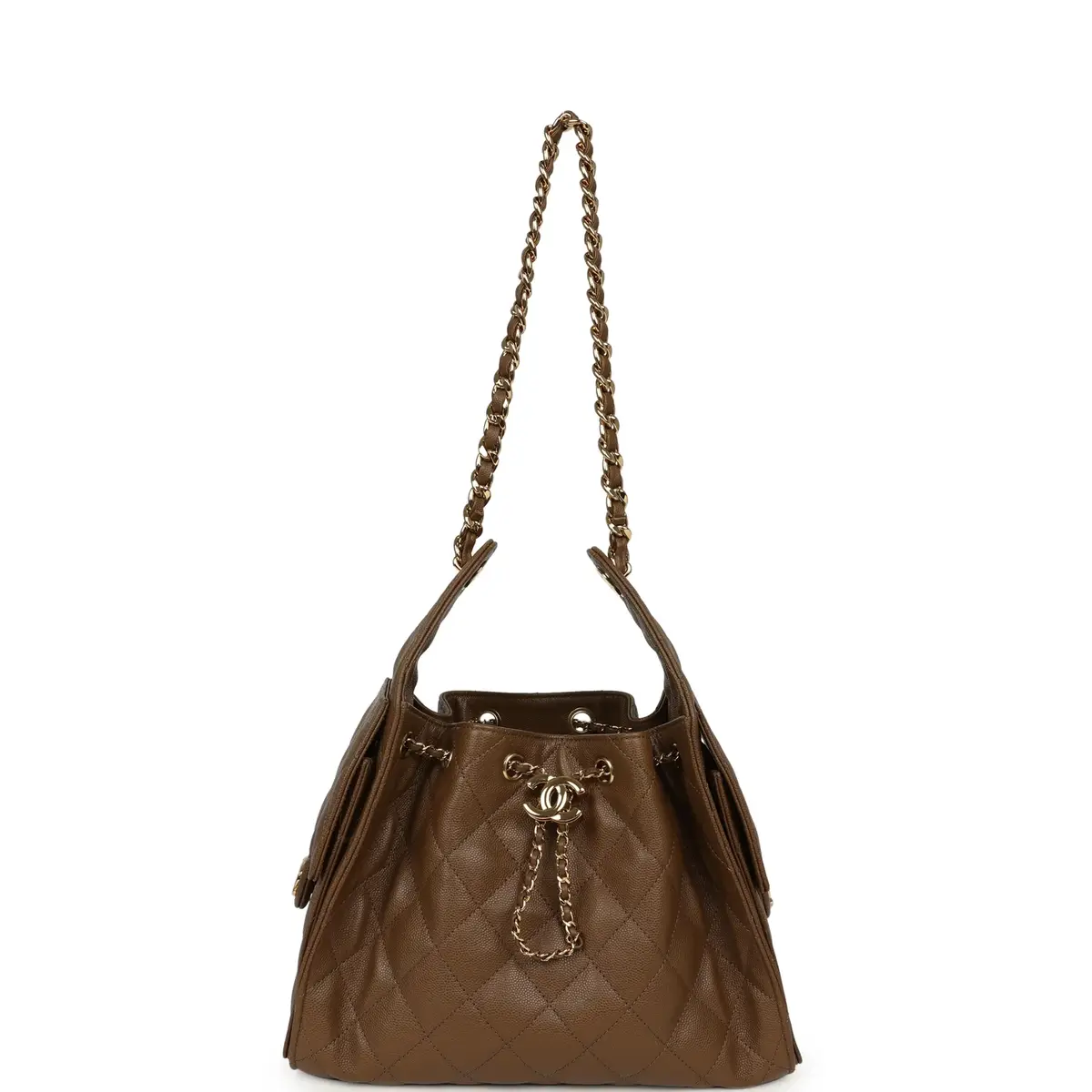 Chanel Chanel Small 25 Hobo Bag Brown Shiny Caviar Gold Hardware | Thumbnail 6 Chanel Chanel Small 25 Hobo Bag Brown Shiny Caviar Gold Hardware | Thumbnail 6