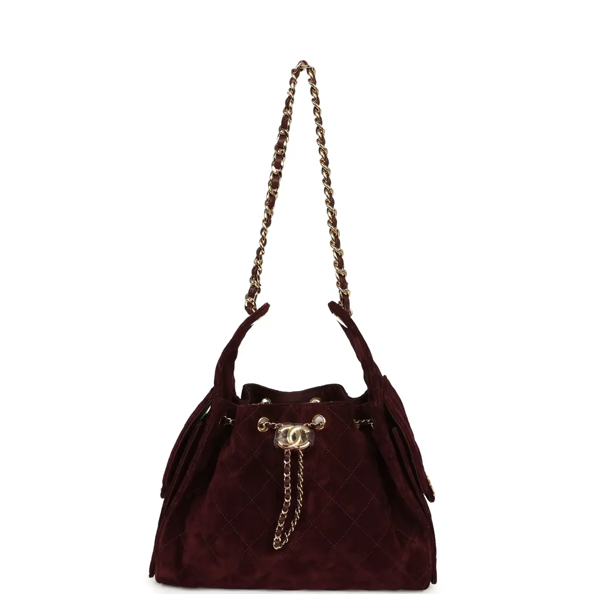 Chanel Chanel Small 25 Hobo Bag Burgundy Suede Gold Hardware | Thumbnail 6 Chanel Chanel Small 25 Hobo Bag Burgundy Suede Gold Hardware | Thumbnail 6