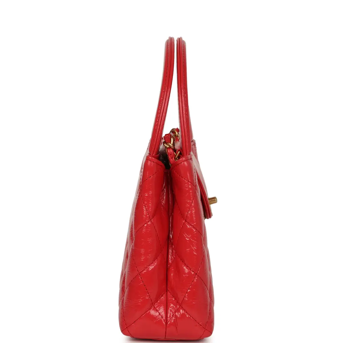 Chanel Chanel Small Kelly Shopper Dark Red Shiny Aged Calfskin Brushed Gold Hardware | Thumbnail 3 Chanel Chanel Small Kelly Shopper Dark Red Shiny Aged Calfskin Brushed Gold Hardware | Thumbnail 3