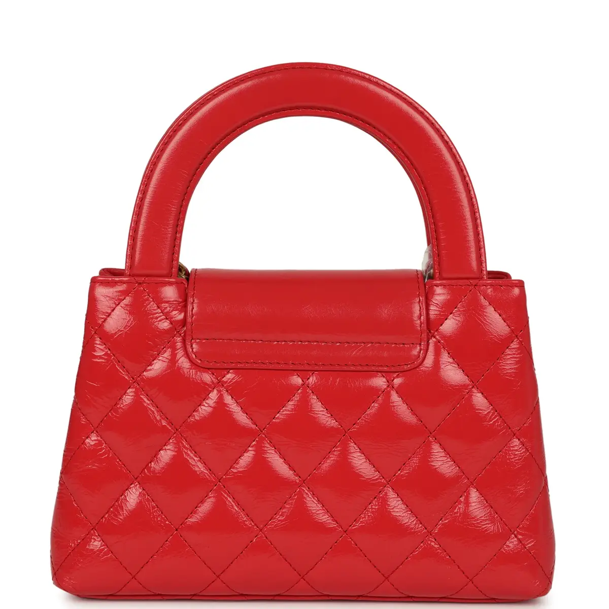 Chanel Chanel Small Kelly Shopper Dark Red Shiny Aged Calfskin Brushed Gold Hardware | Thumbnail 4 Chanel Chanel Small Kelly Shopper Dark Red Shiny Aged Calfskin Brushed Gold Hardware | Thumbnail 4