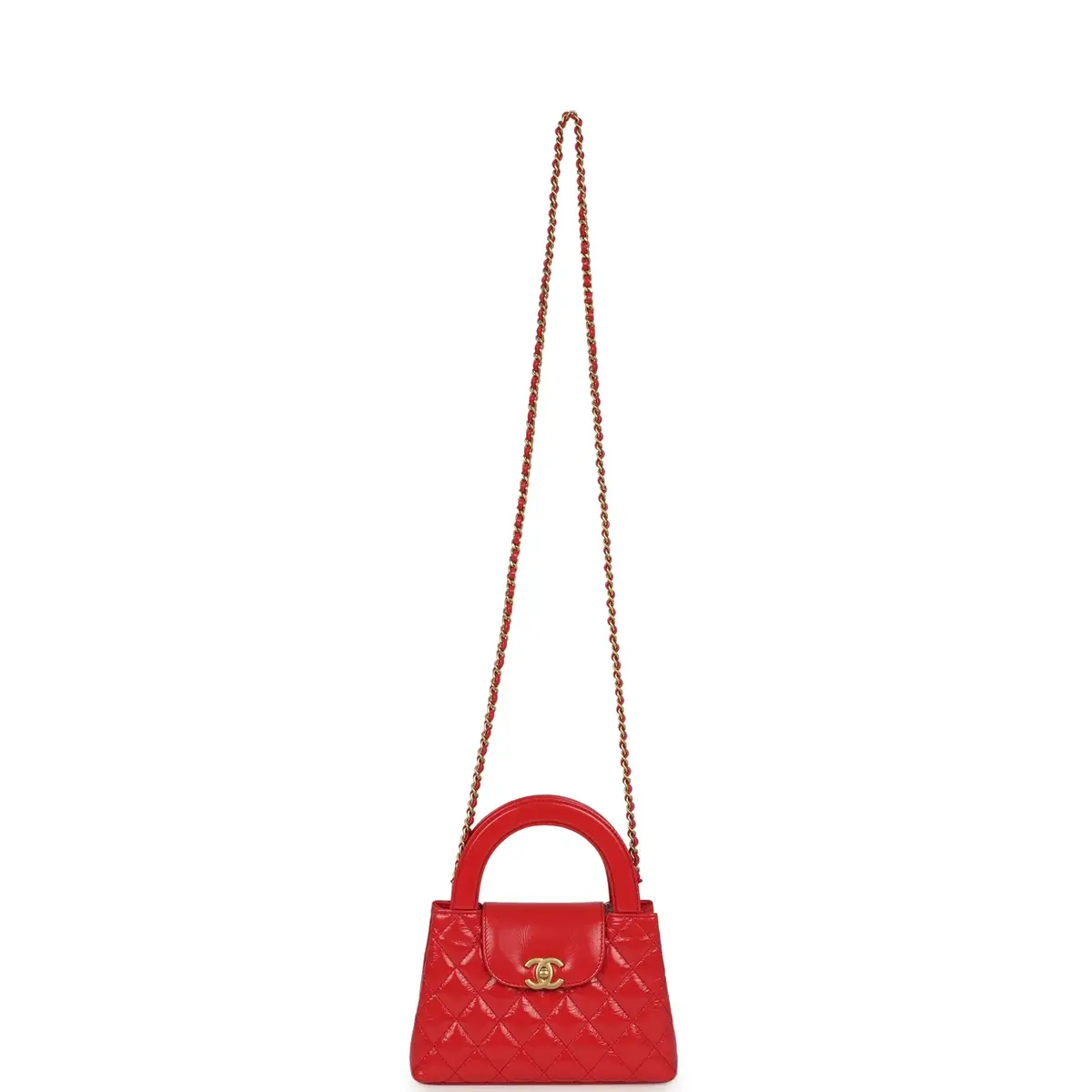Chanel Chanel Small Kelly Shopper Dark Red Shiny Aged Calfskin Brushed Gold Hardware | Thumbnail 7 Chanel Chanel Small Kelly Shopper Dark Red Shiny Aged Calfskin Brushed Gold Hardware | Thumbnail 7