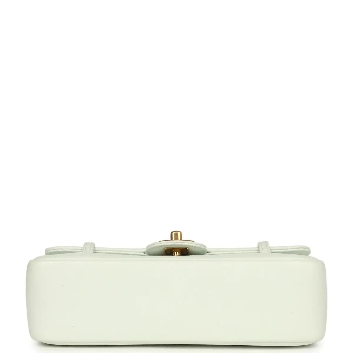 Chanel Chanel Small Preppy Coco Flap Bag Light Blue Shiny Caviar Brushed Gold Hardware | Thumbnail 6