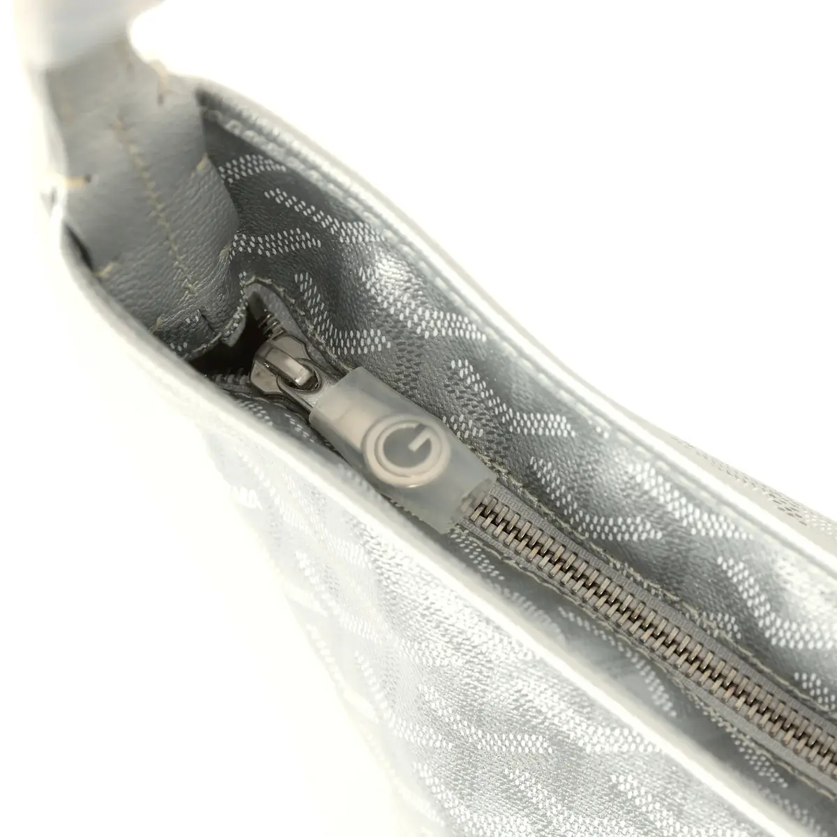 goyard Goyard Goyardine Silver Metallic Boheme Hobo Palladium Hardware | Thumbnail 7 goyard Goyard Goyardine Silver Metallic Boheme Hobo Palladium Hardware | Thumbnail 7