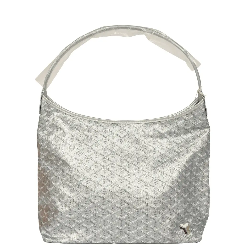 goyard Goyard Goyardine Silver Metallic Boheme Hobo Palladium Hardware