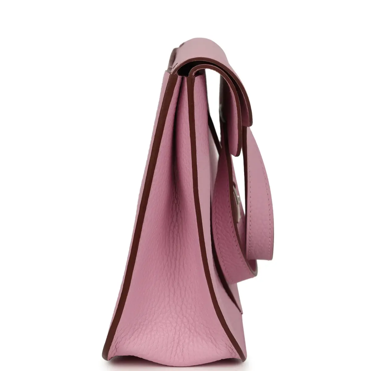 HERMÈS Hermes Halzan 25 Mauve Sylvestre Clemence Palladium Hardware | Thumbnail 3 HERMÈS Hermes Halzan 25 Mauve Sylvestre Clemence Palladium Hardware | Thumbnail 3
