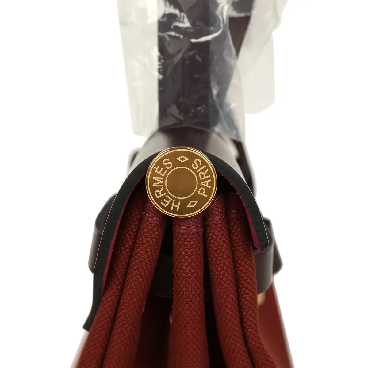 HERMÈS Hermes Herbag Zip 31 PM Rouge H Militaire Canvas, Rouge Sellier Vache Hunter Gold Hardware | Thumbnail 4 HERMÈS Hermes Herbag Zip 31 PM Rouge H Militaire Canvas, Rouge Sellier Vache Hunter Gold Hardware | Thumbnail 4