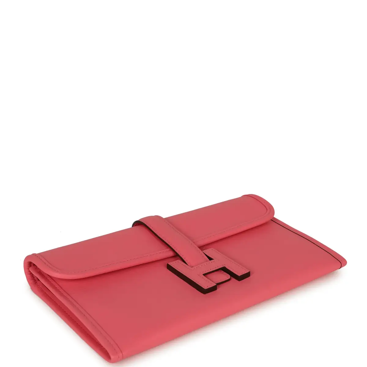 HERMÈS Hermes Jige Duo Clutch Rose Azalee Swift Palladium Hardware | Thumbnail 5 HERMÈS Hermes Jige Duo Clutch Rose Azalee Swift Palladium Hardware | Thumbnail 5