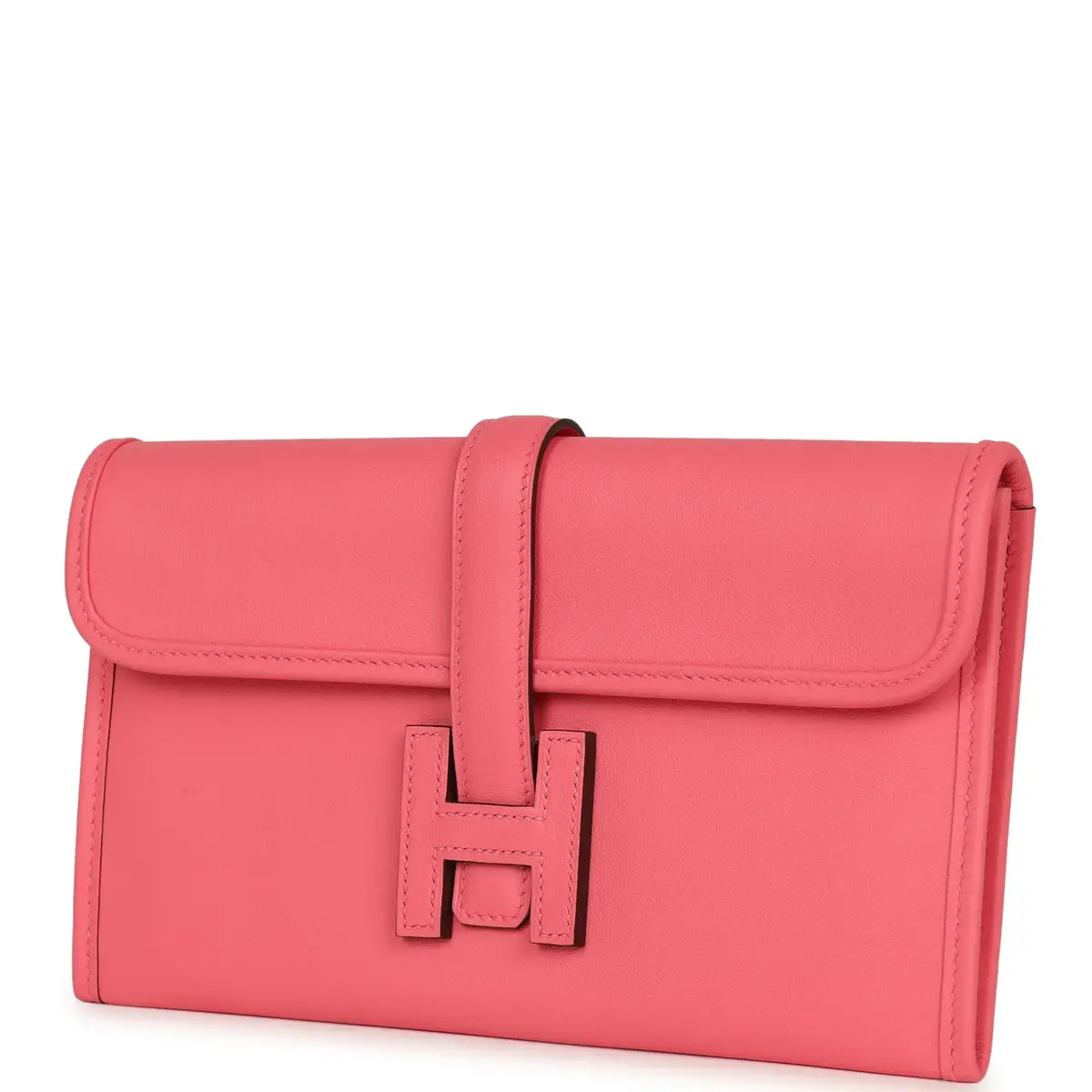 HERMÈS Hermes Jige Duo Clutch Rose Azalee Swift Palladium Hardware | Thumbnail 6 HERMÈS Hermes Jige Duo Clutch Rose Azalee Swift Palladium Hardware | Thumbnail 6
