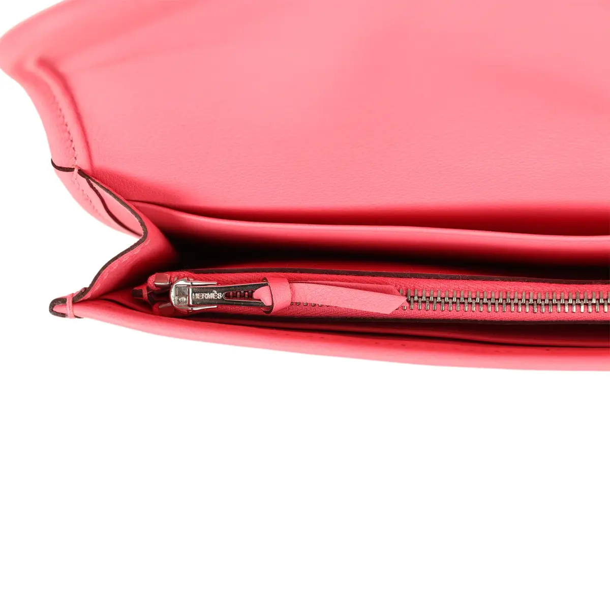 HERMÈS Hermes Jige Duo Clutch Rose Azalee Swift Palladium Hardware | Thumbnail 10 HERMÈS Hermes Jige Duo Clutch Rose Azalee Swift Palladium Hardware | Thumbnail 10