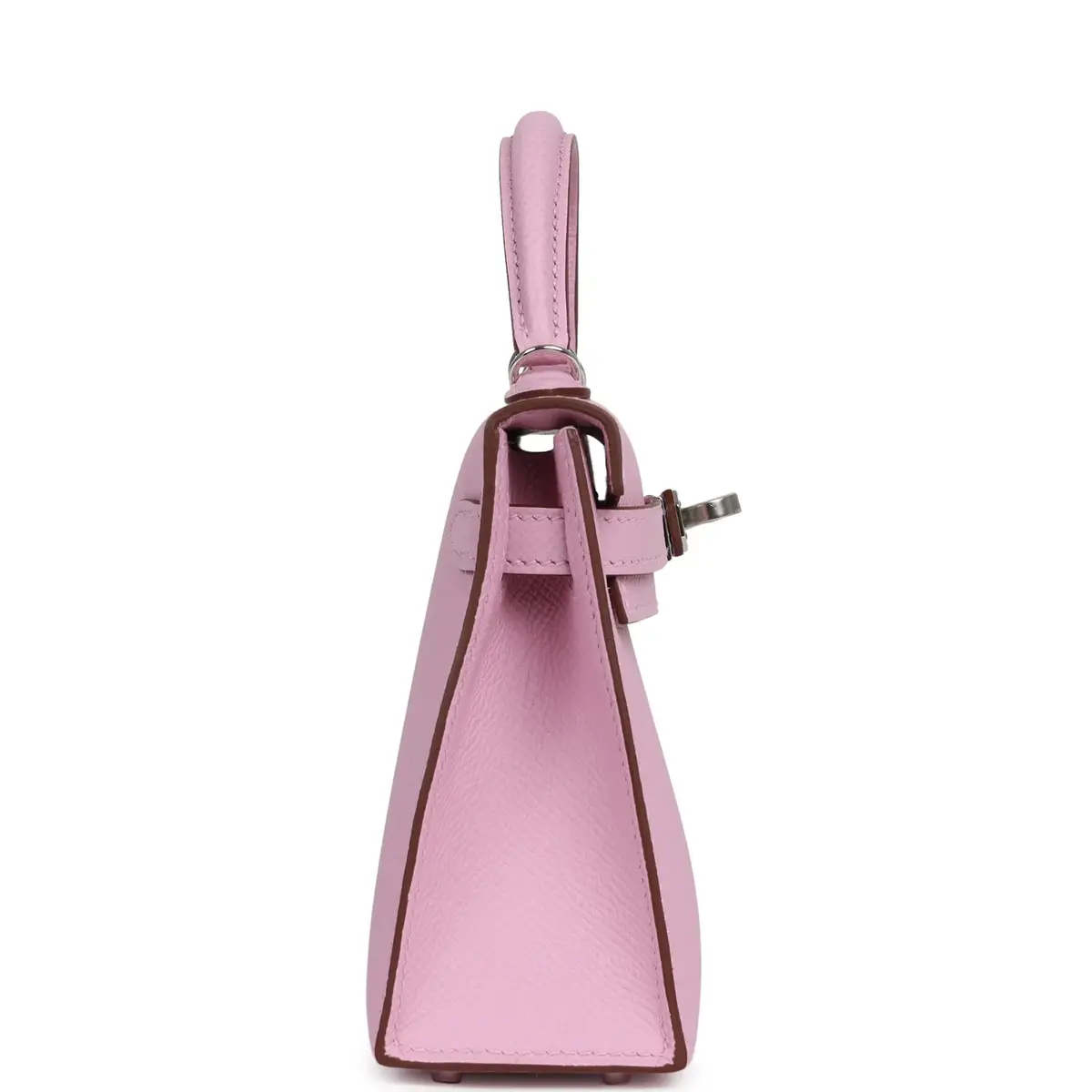 HERMÈS Hermes Kelly Sellier 20 Mauve Sylvestre Epsom Palladium Hardware | Thumbnail 3