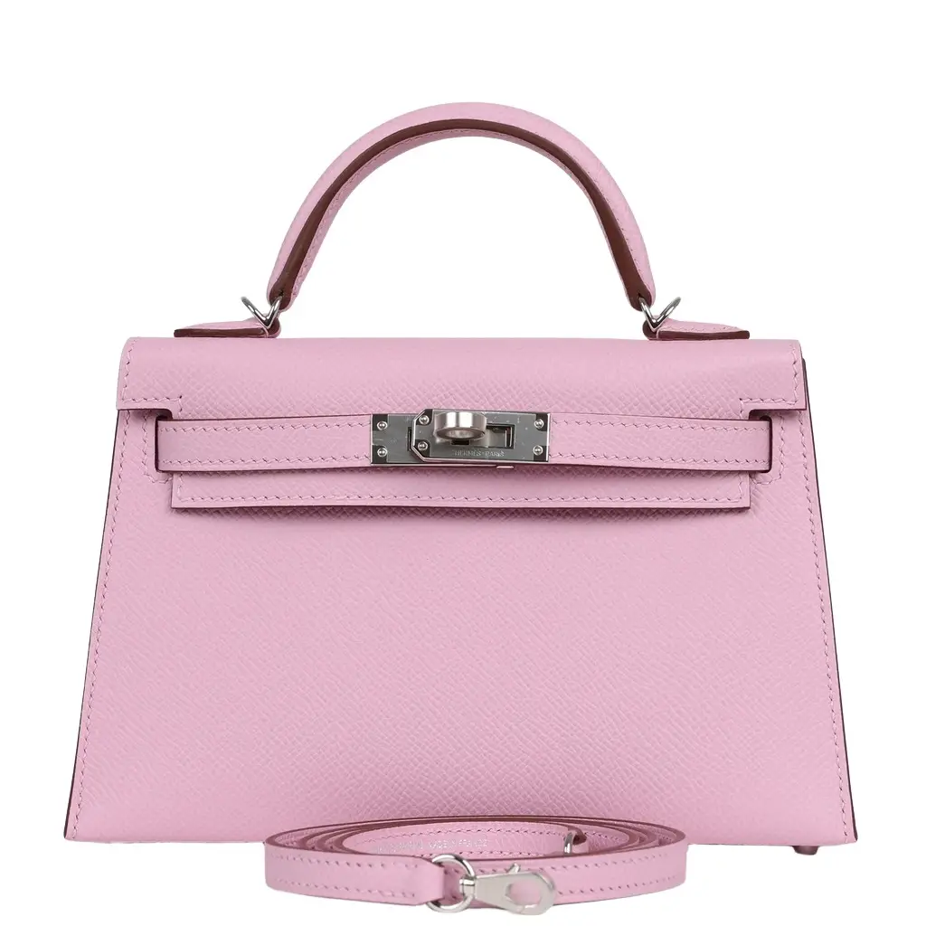 Hermes Kelly Sellier 20 Mauve Sylvestre Epsom Palladium Hardware Hermes Kelly Sellier 20 Mauve Sylvestre Epsom Palladium Hardware