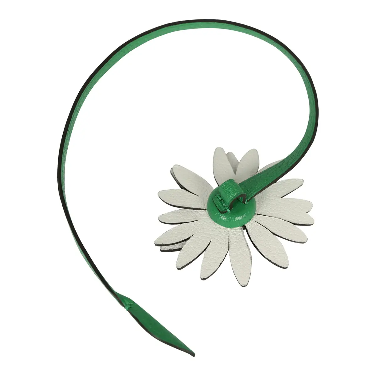 HERMÈS Hermes Marguerite Charm New White Evercolor, Bambou Chevre Chamkila, Jaune De Naples Enamel Palladium Hardware | Thumbnail 2 HERMÈS Hermes Marguerite Charm New White Evercolor, Bambou Chevre Chamkila, Jaune De Naples Enamel Palladium Hardware | Thumbnail 2