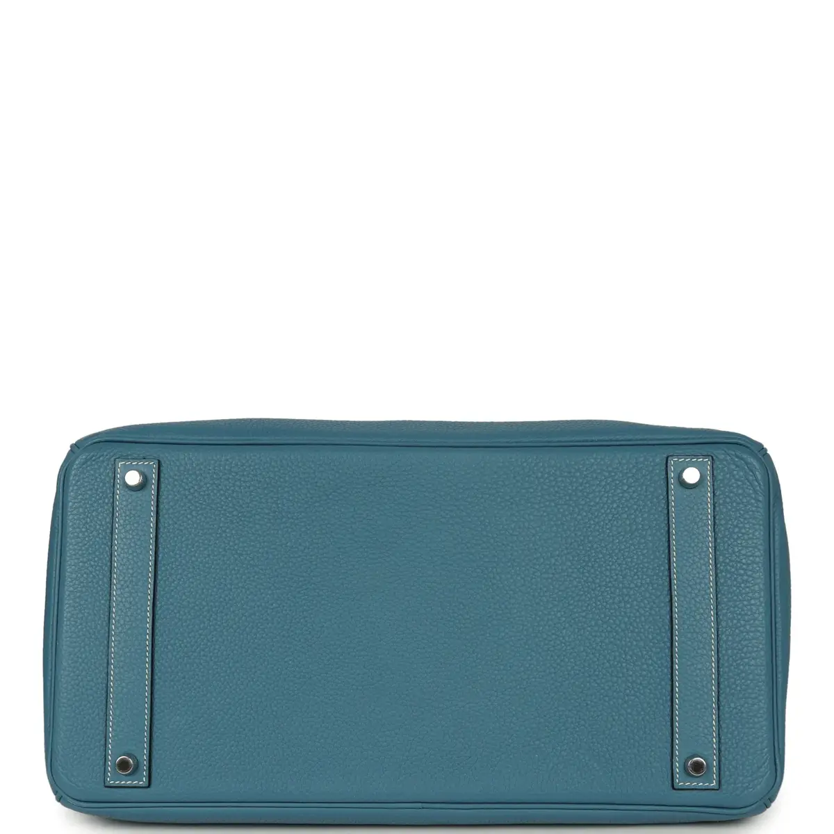 HERMÈS Pre-owned Hermes Birkin 40 Blue Jean Togo Palladium Hardware | Thumbnail 6 HERMÈS Pre-owned Hermes Birkin 40 Blue Jean Togo Palladium Hardware | Thumbnail 6