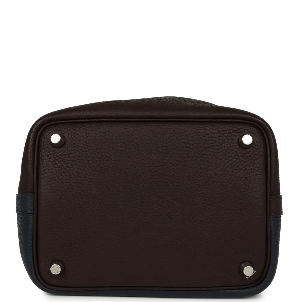 HERMÈS Pre-owned Hermes Picotin 18 Casaque Bleu Nuit, Rouge Sellier, Framboise Clemence Palladium Hardware | Thumbnail 6 HERMÈS Pre-owned Hermes Picotin 18 Casaque Bleu Nuit, Rouge Sellier, Framboise Clemence Palladium Hardware | Thumbnail 6