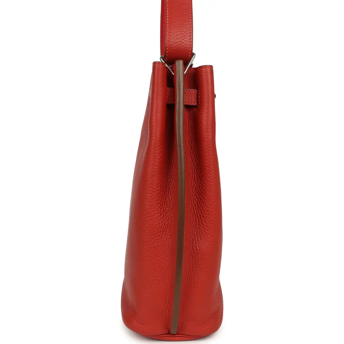 HERMÈS Pre-owned Hermes So Kelly 22 Sanguine, Rose Jaipur Eclat Clemence Palladium Hardware | Thumbnail 3