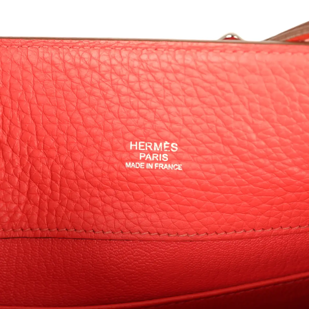 HERMÈS Pre-owned Hermes So Kelly 22 Sanguine, Rose Jaipur Eclat Clemence Palladium Hardware | Thumbnail 8