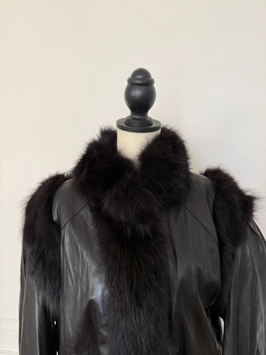 Jen Wonders Studio Leather and Fur Jacket | Thumbnail 2 Jen Wonders Studio Leather and Fur Jacket | Thumbnail 2