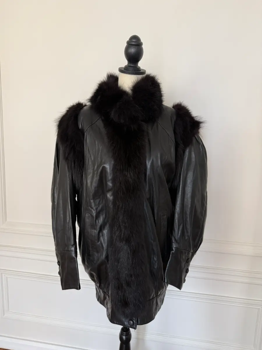 Jen Wonders Studio Leather and Fur Jacket | Thumbnail 3 Jen Wonders Studio Leather and Fur Jacket | Thumbnail 3