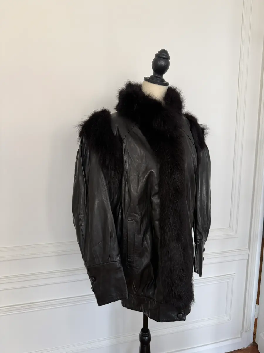 Jen Wonders Studio Leather and Fur Jacket | Thumbnail 4 Jen Wonders Studio Leather and Fur Jacket | Thumbnail 4